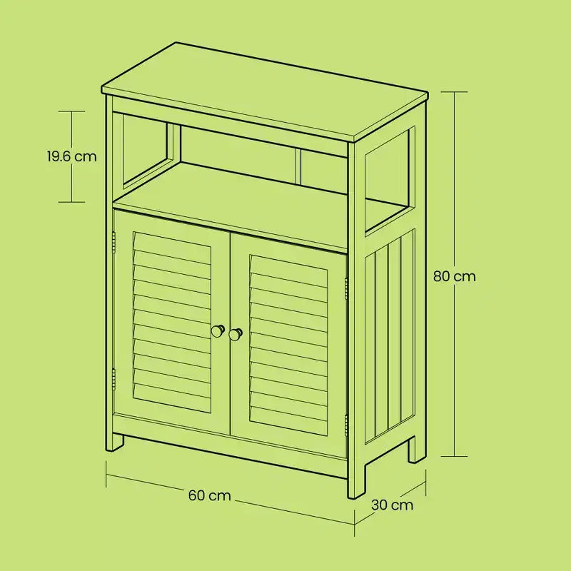 Meuble bas blanc élégant – Montage facile, construction robuste en MDF