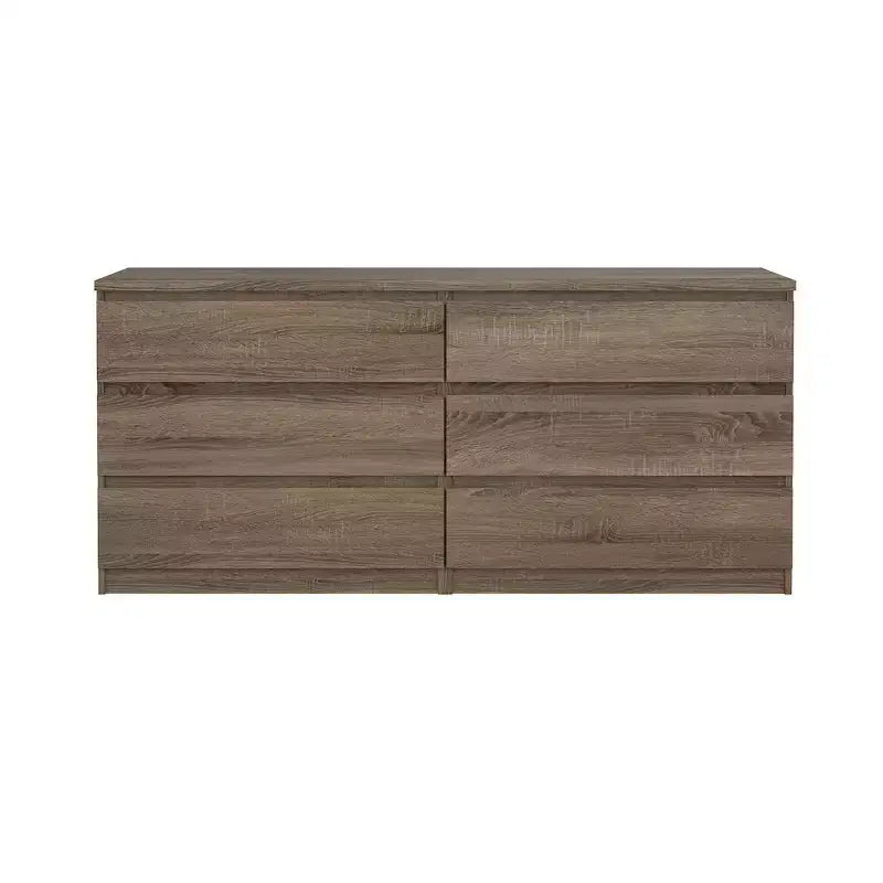 Tvilum, Commode double à 6 tiroirs Scottsdale, Chêne Truffle