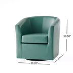Fauteuil pivotant contemporain Christopher Knight Home Jackson en similicuir