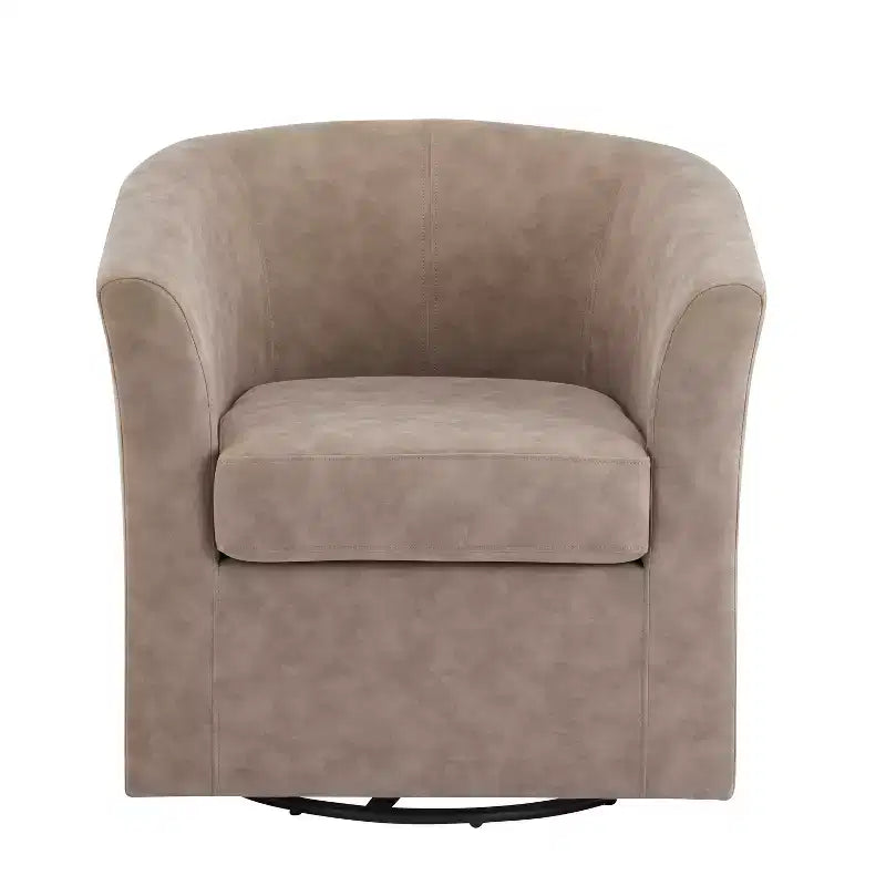 Fauteuil pivotant contemporain Christopher Knight Home Jackson en similicuir