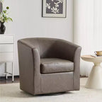 Fauteuil pivotant contemporain Christopher Knight Home Jackson en similicuir