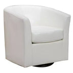 Fauteuil pivotant contemporain Christopher Knight Home Jackson en similicuir