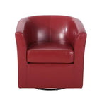 Fauteuil pivotant contemporain Christopher Knight Home Jackson en similicuir