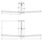 StoreYourBoard Hi-Port 2 Support de Rangement de Plafond Ajustable pour Planche de Surf | Double | Supporte 68 kg
