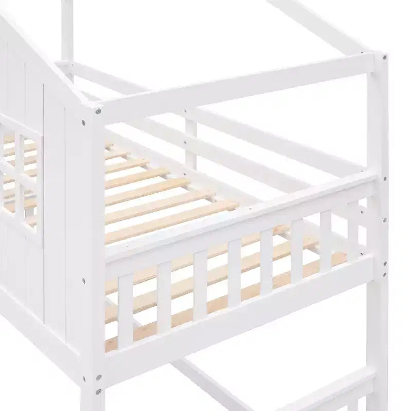 Lit superposé maison Whisen Twin sur Twin avec échelle
