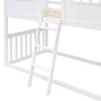 Lit superposé maison Whisen Twin sur Twin avec échelle