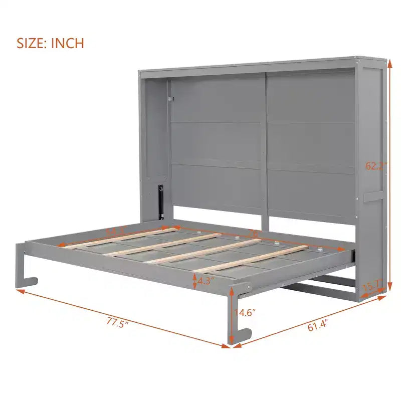 Lit escamotable Queen Size Whisen