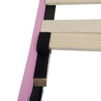Cadre de lit rembourré Full Dimension équipé de lumières LED, lit de princesse moderne rembourré avec tête de lit en forme de couronne
