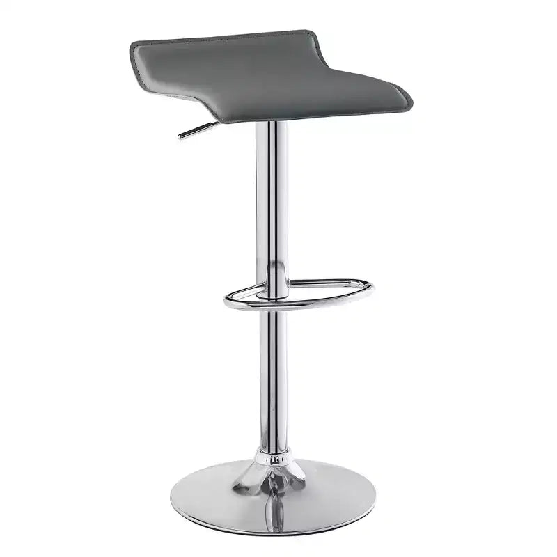 VECELO Lot de 2 tabourets de bar, tabourets de bar de comptoir avec barre pivotante et hauteur réglable, tabourets de bar pour cuisine/bar/salle à manger/salon