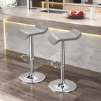 VECELO Lot de 2 tabourets de bar, tabourets de bar de comptoir avec barre pivotante et hauteur réglable, tabourets de bar pour cuisine/bar/salle à manger/salon