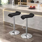 VECELO Lot de 2 tabourets de bar, tabourets de bar de comptoir avec barre pivotante et hauteur réglable, tabourets de bar pour cuisine/bar/salle à manger/salon