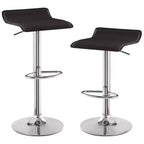 VECELO Lot de 2 tabourets de bar, tabourets de bar de comptoir avec barre pivotante et hauteur réglable, tabourets de bar pour cuisine/bar/salle à manger/salon
