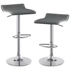 VECELO Lot de 2 tabourets de bar, tabourets de bar de comptoir avec barre pivotante et hauteur réglable, tabourets de bar pour cuisine/bar/salle à manger/salon