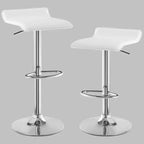 VECELO Lot de 2 tabourets de bar, tabourets de bar de comptoir avec barre pivotante et hauteur réglable, tabourets de bar pour cuisine/bar/salle à manger/salon