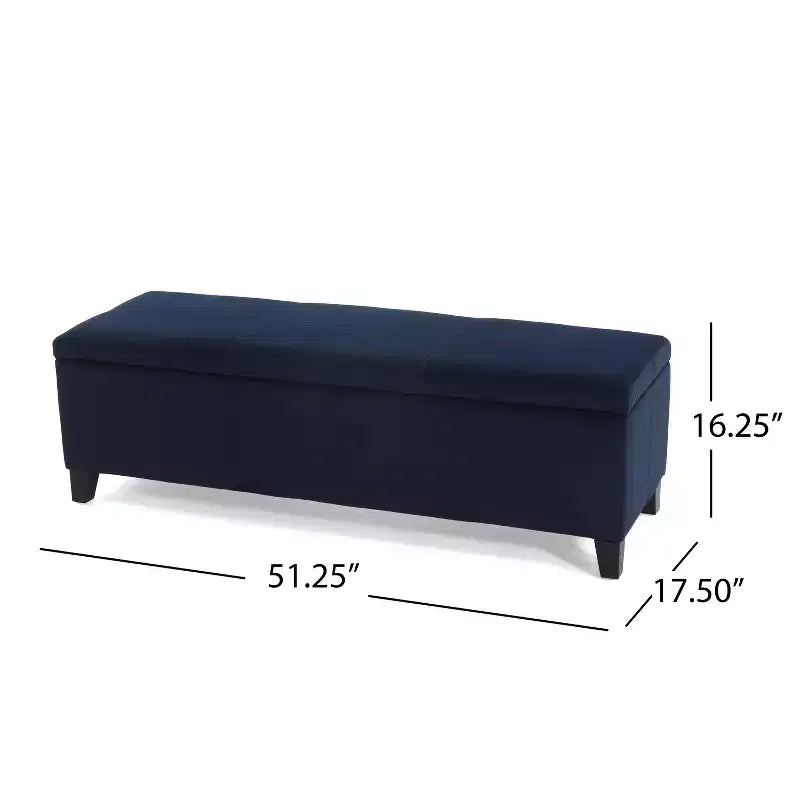 Christopher Knight Home Glouster Pouf de rangement en velours