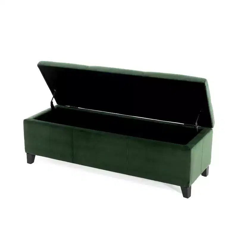 Christopher Knight Home Glouster Pouf de rangement en velours