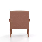 Chaise en bois rembourrée GDFStudio Merry avec accoudoirs