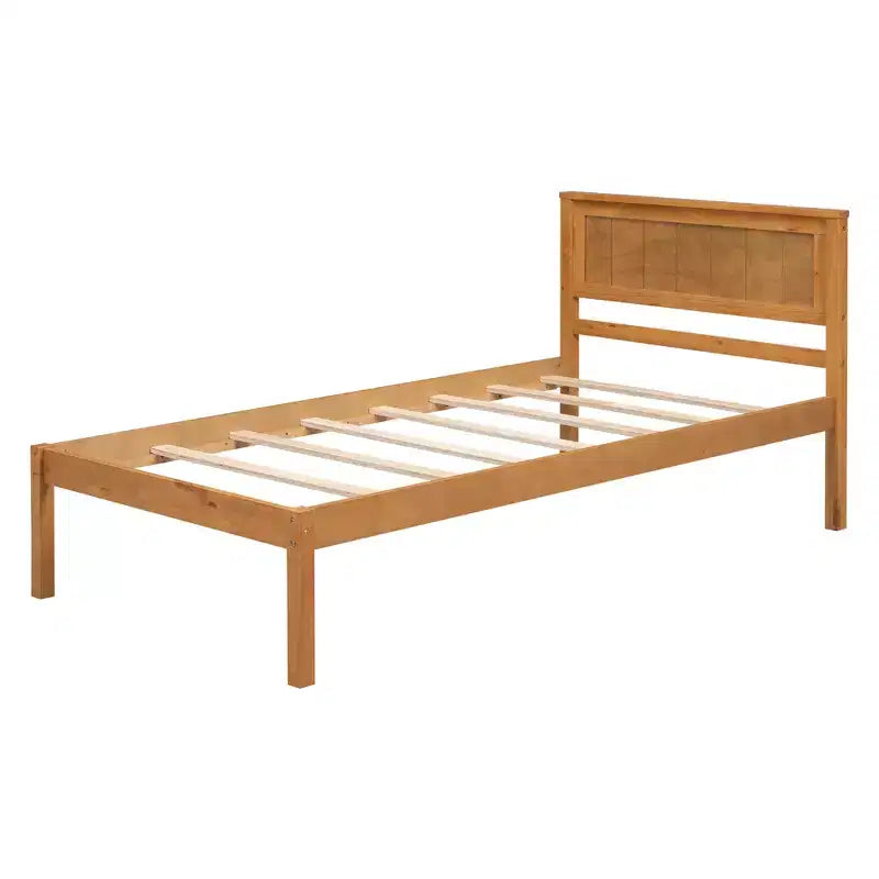 Lit plate-forme en bois Whisen moderne et simple avec tête de lit