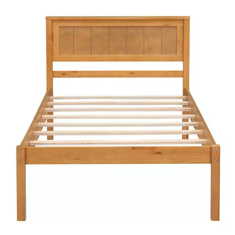 Lit plate-forme en bois Whisen moderne et simple avec tête de lit
