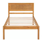 Lit plate-forme en bois Whisen moderne et simple avec tête de lit
