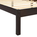 Lit plate-forme en bois Whisen moderne et simple avec tête de lit