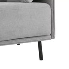 Fauteuil de salon vintage en cuir PU 39,17W avec cadre en bois massif et pieds en acier - HABITRIO