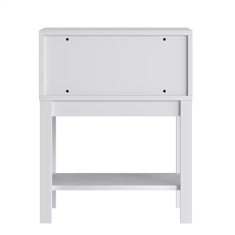 Flash Furniture Dallas Table de chevet en bois, Table d'appoint de chambre avec tiroir de rangement et étagère pour enfants