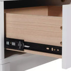 Flash Furniture Dallas Table de chevet en bois, Table d'appoint de chambre avec tiroir de rangement et étagère pour enfants