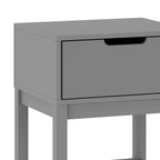 Flash Furniture Dallas Table de chevet en bois, Table d'appoint de chambre avec tiroir de rangement et étagère pour enfants