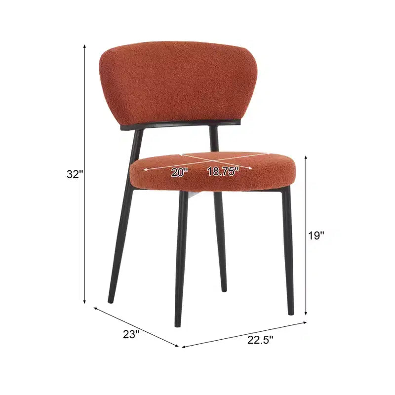 Chaise de salle à manger rembourrée Christopher Knight Home Atrass avec pieds en métal (Lot de 2)