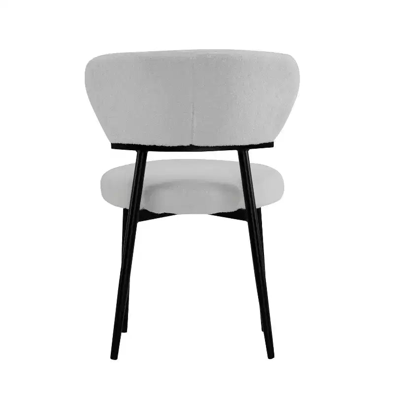 Chaise de salle à manger rembourrée Christopher Knight Home Atrass avec pieds en métal (Lot de 2)