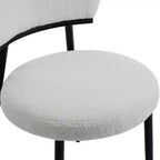 Chaise de salle à manger rembourrée Christopher Knight Home Atrass avec pieds en métal (Lot de 2)