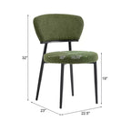 Chaise de salle à manger rembourrée Christopher Knight Home Atrass avec pieds en métal (Lot de 2)