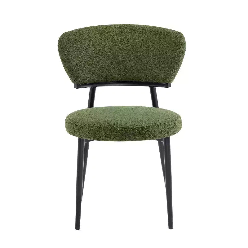 Chaise de salle à manger rembourrée Christopher Knight Home Atrass avec pieds en métal (Lot de 2)
