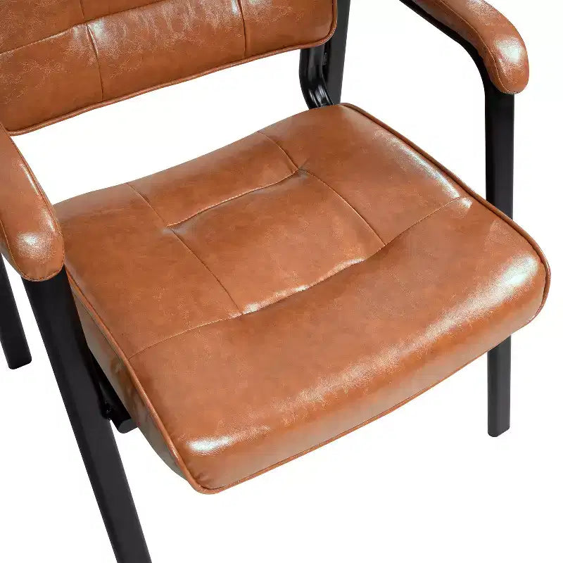Chaise visiteur en faux cuir Home Imports Emporium, piètement luge, sièges de bureau pour visiteurs, lot de 2/4/6/8