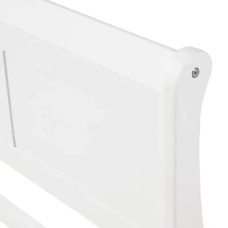 Lit plateforme Whisen Wood avec design traîneau, tête de lit, pied de lit et support à lattes robuste