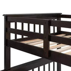 Lit superposé Whisen avec escalier, tiroir, rangement et barrière de sécurité