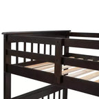 Lit superposé Whisen avec escalier, tiroir, rangement et barrière de sécurité