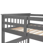 Lit superposé Whisen avec escalier, tiroir, rangement et barrière de sécurité