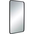 Miroir mural rectangulaire noir Uttermost Rexi 24 x 38