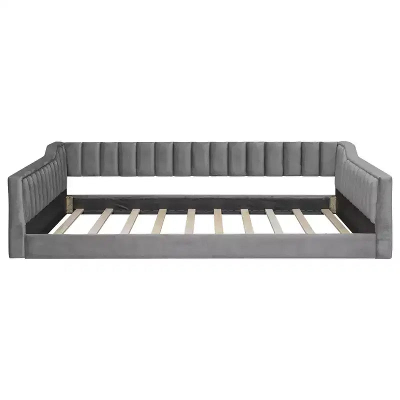 Lit de repos Whisen Upholstery avec pochette de rangement latérale, facile à assembler