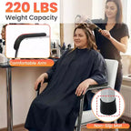 FDW Nouveau Fauteuil de Lavage Moderne Inclinable Automatique Noir pour Salon de Coiffure et Spa