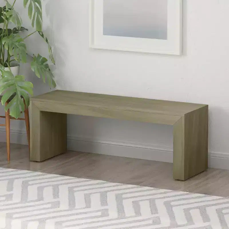 Banc de salle à manger Christopher Knight Home Anillo de 48 po en bois d'acacia de style champêtre