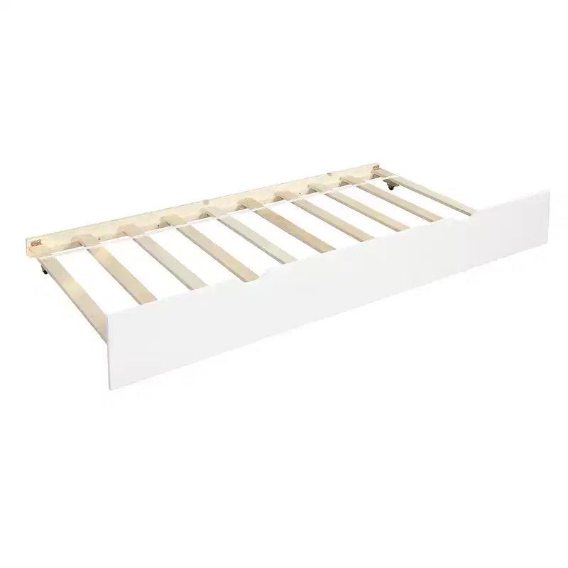Lit de repos double en bois Whisen Modern Design avec lit gigogne, construction robuste