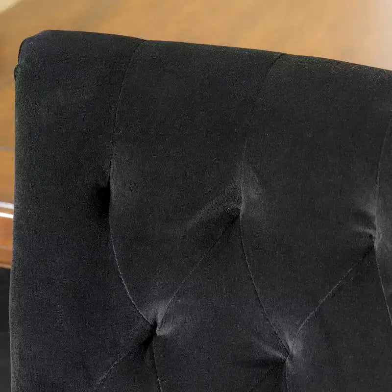 Chaises de salle à manger contemporaines capitonnées à dossier roulé GDFStudio Villere avec pieds effilés (ensemble de 2)