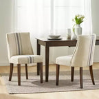 Christopher Knight Home Harman Chaises de salle à manger contemporaines rembourrées en tissu (Lot de 2)