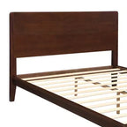 Cadre de lit plateforme en bambou pour lit double/grand lit/très grand lit avec lattes de support en bois, style moderne du milieu du siècle - ModernLuxe