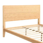 Cadre de lit plateforme en bambou pour lit double/grand lit/très grand lit avec lattes de support en bois, style moderne du milieu du siècle - ModernLuxe