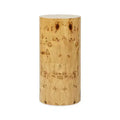 Jennifer Taylor Home Nebula 29.5 Burl Accent Pillar Side Table, Warm Natural Brown Burl Wood