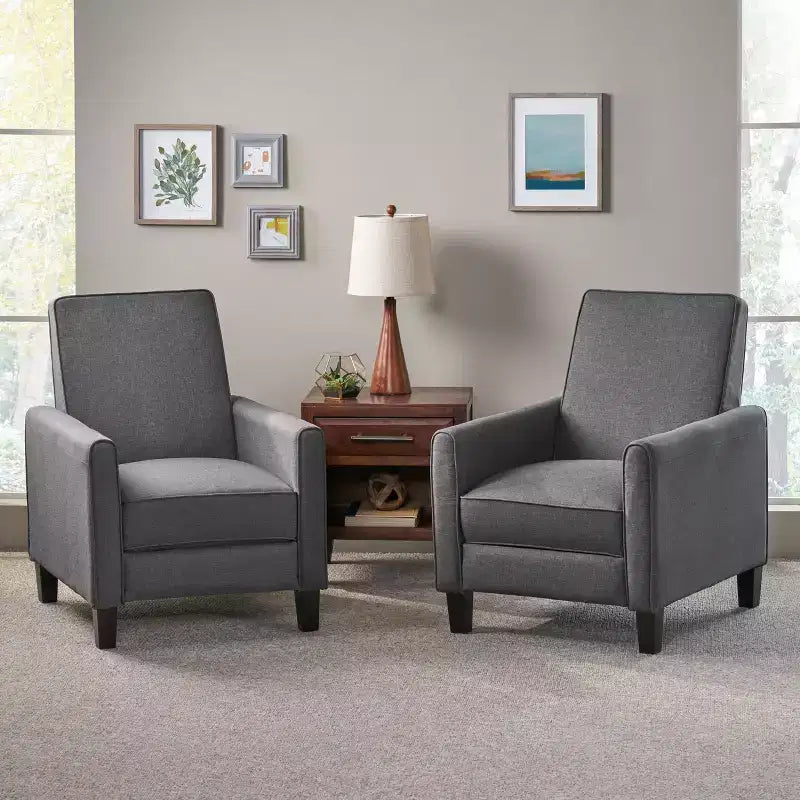 Christopher Knight Home Darvis Fauteuils inclinables contemporains rembourrés (lot de 2)